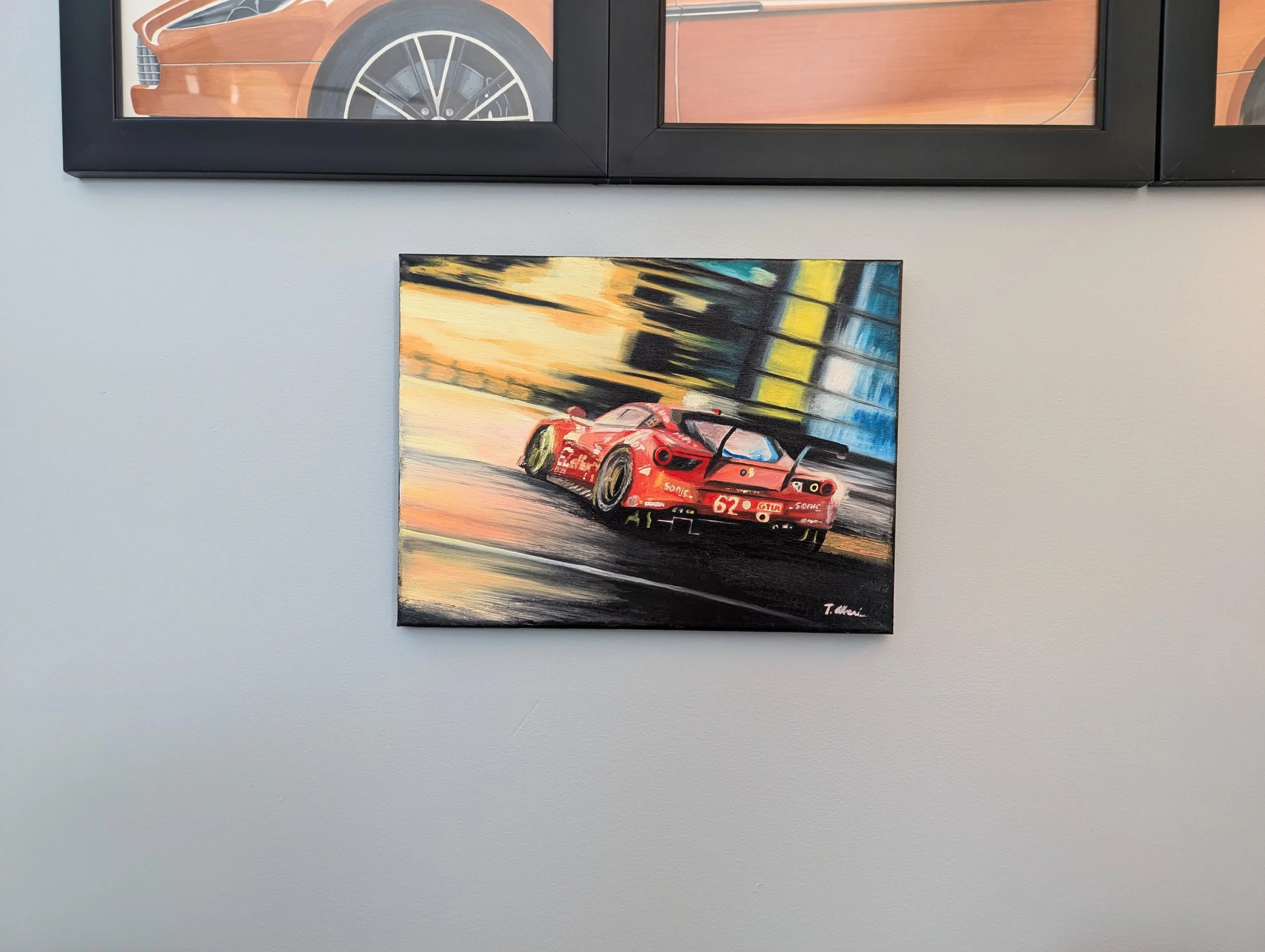 Ferrari 458 Daytona 24 Oil Painting — Tom Alberi